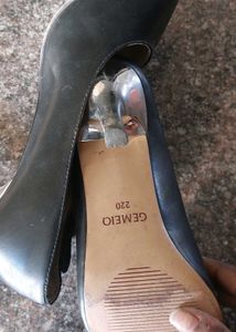 Cute Black Kittem Heels
