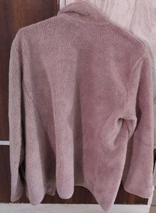 Girl/Woman Faux-Fur Front Open Sweatshirt
