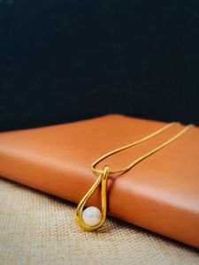 18 K Gold Plated Pearls Nacklace