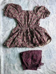 RUFFLE PEPLUM COORDSET