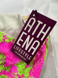 Fuchsia Sequined Mini Seath Dress