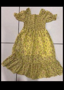 Yellow Western Dress