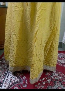 Yellow Ethnic Skirt fancy aesthetic