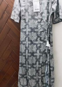 Patterned Grey Dress