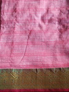 Pink Cotton Saree