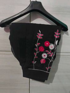 Elegant Black Embroidered Suit
