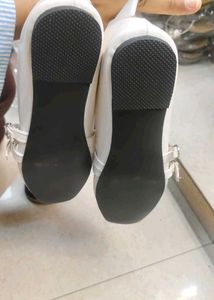 White Double Buckle Ballets