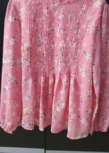 Pink Floral Top From Brand MAX