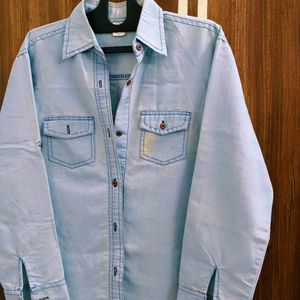 🛍️ Light Blue Denim Shirt ⭐⭐⭐⭐