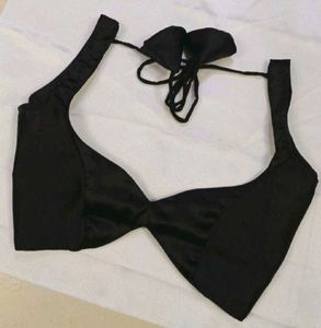 Satin Non Padded 1 Back Hook Deep Neck Blouse