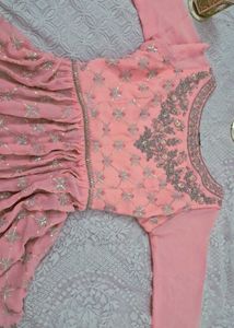 Pink Heavy Designer Sharara Suit