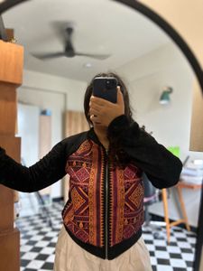 Global Desi Printed Jacket