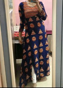 Indigo Blue Print Kurta
