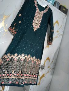 Embroidered Kurta and dupatta