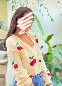 printesty Cute Cherry Cardigan