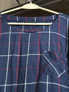 Checkered Long Sleeve Top