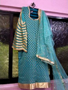 Only Georgette Kurta With Dupatta