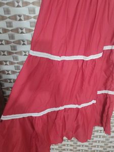 Red Tiered Maxi Dress