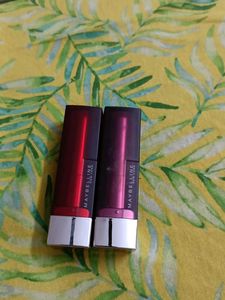 Maybelline Lipstick Combo: Red And Nude Pink