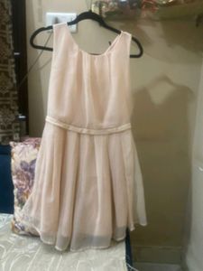 put your best offers nude shade short dress