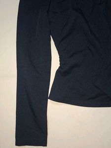 Chic Black Long Sleeve Top
