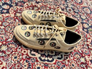 Trendy Beige Casual Sneakers