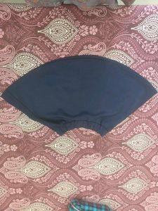 Blue Zipper Top With Skirt
