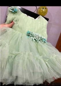 Mint Green Tulle Flower Girl Dress - 6 Month Baby