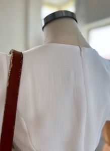 Chic White Tweed Dress