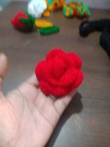 Red Rose Hair Clip