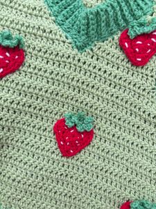 Crochet Strawberry sweater Vest Top