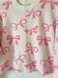 Pink Bow Pullover