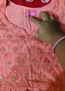 Peach Kurta
