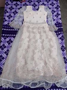 Elegant Ethnic Cream colour Gown