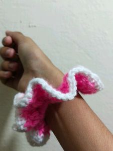 Pink & White Scrunchie