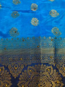 Price Drop Beautiful Royal Blue Saree