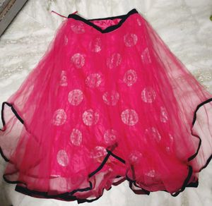 Pink with navy blue Ethnic lehenga