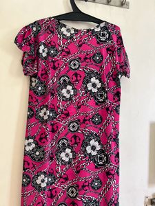 Printed Pink Dress