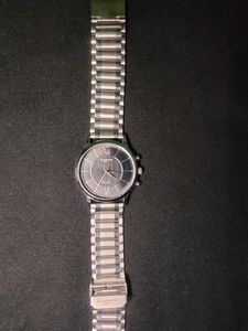 Lugano Silver Stainless Steel Watch