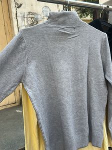 Gray Turtleneck Sweater