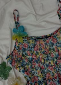 🧝🏻‍♀️Fairycore Floral Petals Frill Cami🧝🏻‍♀️