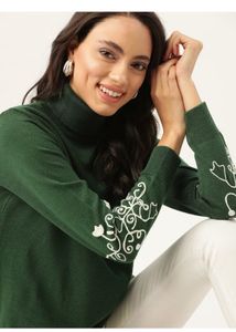 🔥Brand New Green Turtleneck Sweater