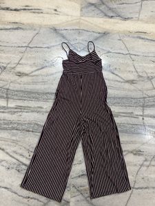 Striped Wide Leg Jumpsuit