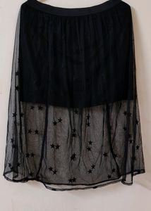 United Colors Of Benetton Black Shear Skirt
