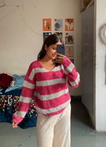 Striped Knit Sweater