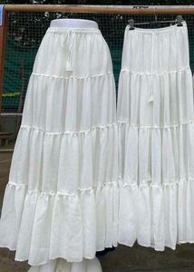 NEW. White maxi Skirt