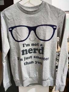 Nerd Slogan Sweatshirt