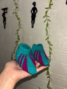 Handmade Knitted Baby Booties