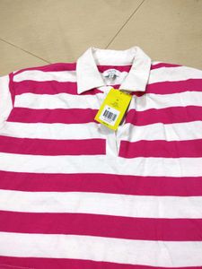 Crop Striped Tee