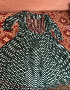 Elegant Embroidered Anarkali Kurti